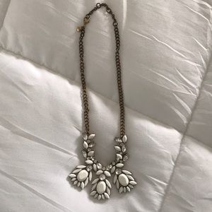 White J.Crew Statement Necklace